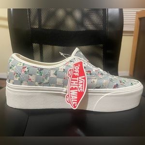 🥑Vans Authentic Stac (Woven) Floral Women’s Size 10